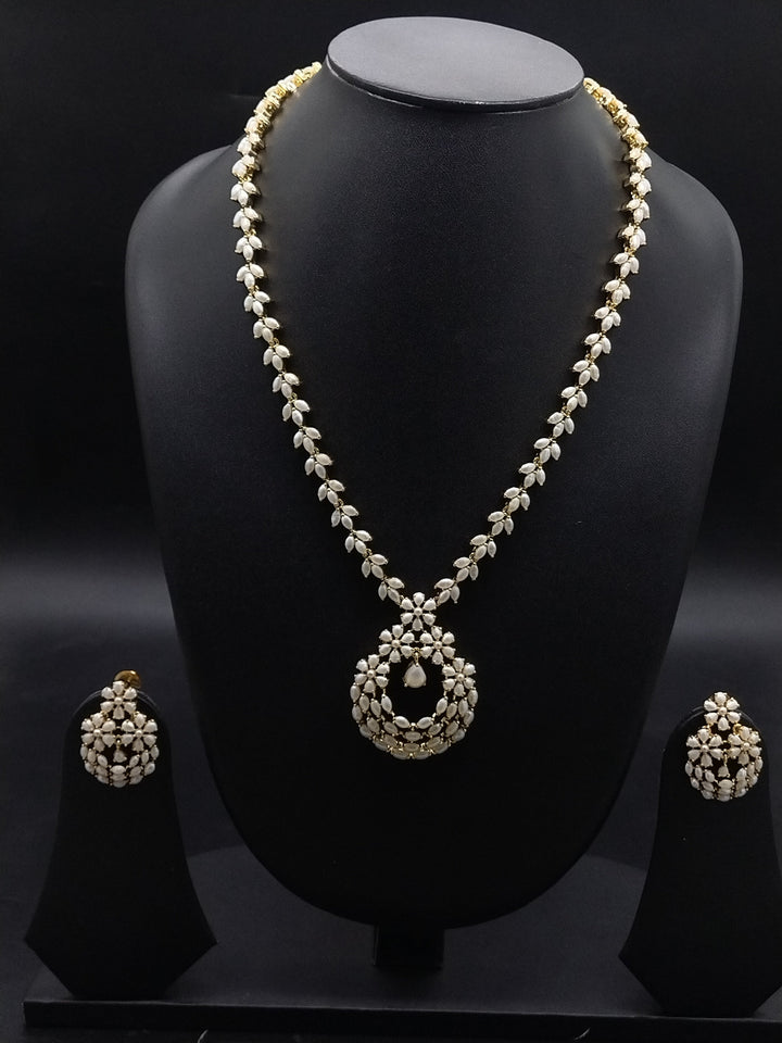 Royal Heritage Freshwater Pearl Long Haram Set | SHOBITAM