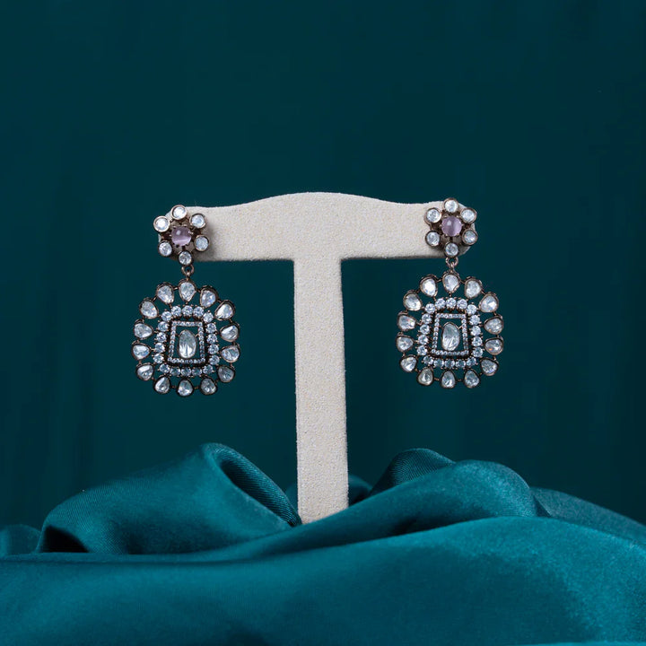92.5 Silver, Gold Plated Duova Emerald Necklace Set
