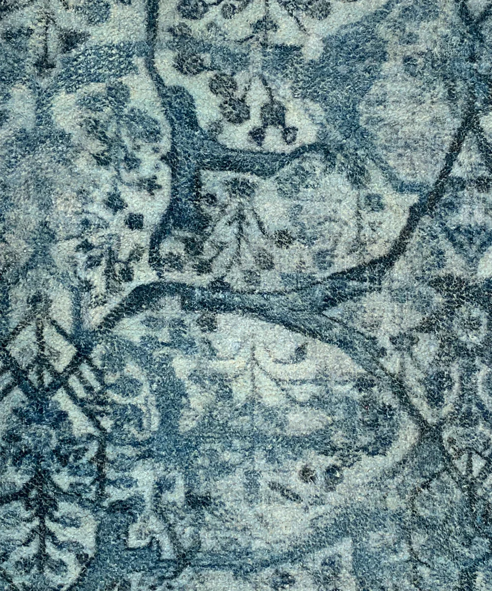 2x3 Feet Printed Rug | Blue | Chenelle | SHOBITAM