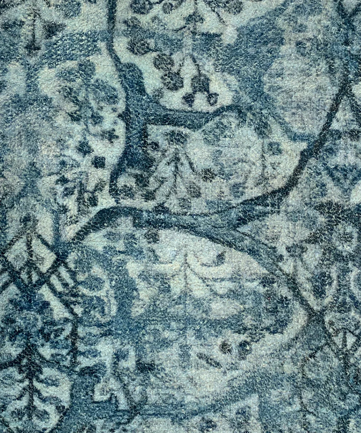 2x3 Feet Printed Rug | Blue | Chenelle | SHOBITAM