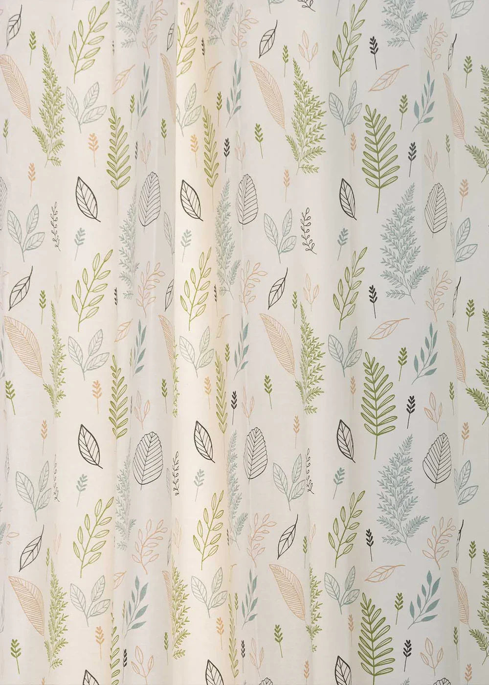 Echoing Leaves 100% cotton floral curtain- Customizable for size, lining and headers
