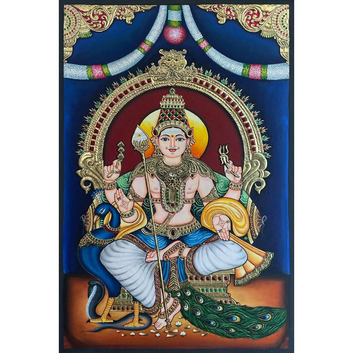 TANJORE PAINTING MURUGAN 30*24 | SHOBITAM