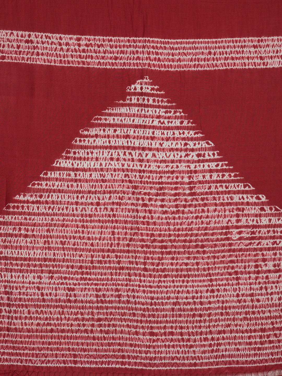 Maroon Woven Shibori Cotton Saree | SHOBITAM