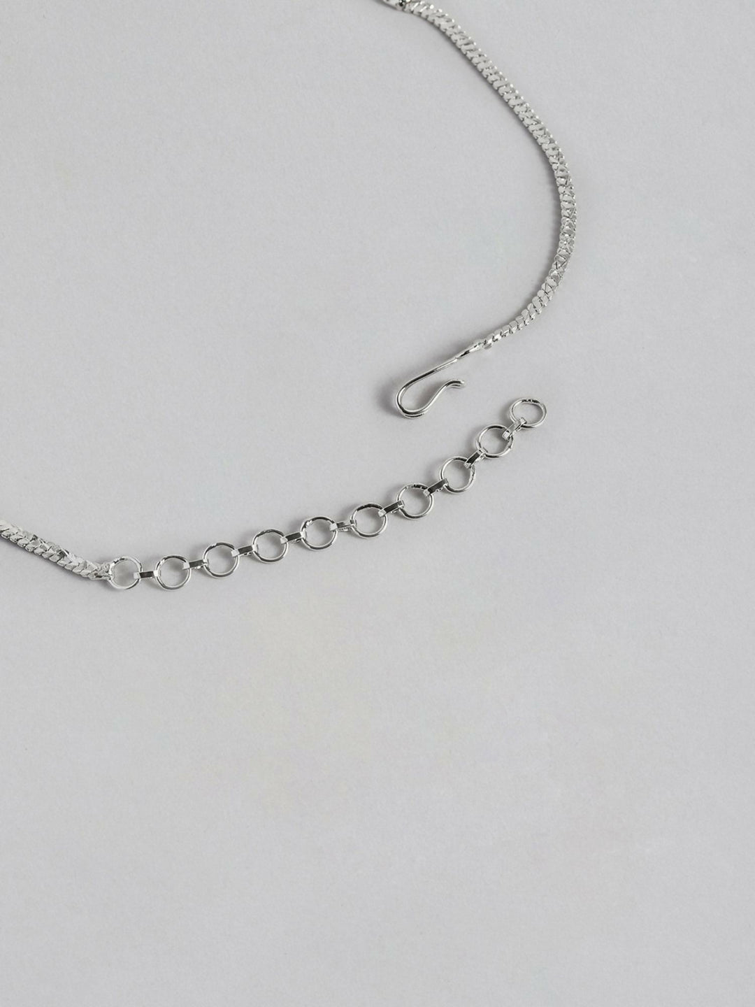 Mesmerizing Silver Plated American Diamond Necklace Set | Shobitam