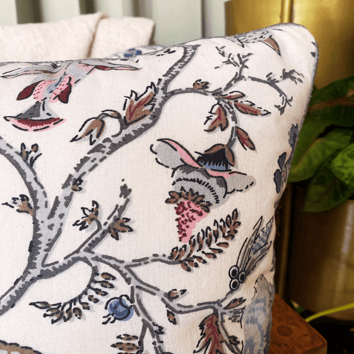 Daisy Blues Cushion Cover, 16" x 16", Pack of 2 |SHOBITAM