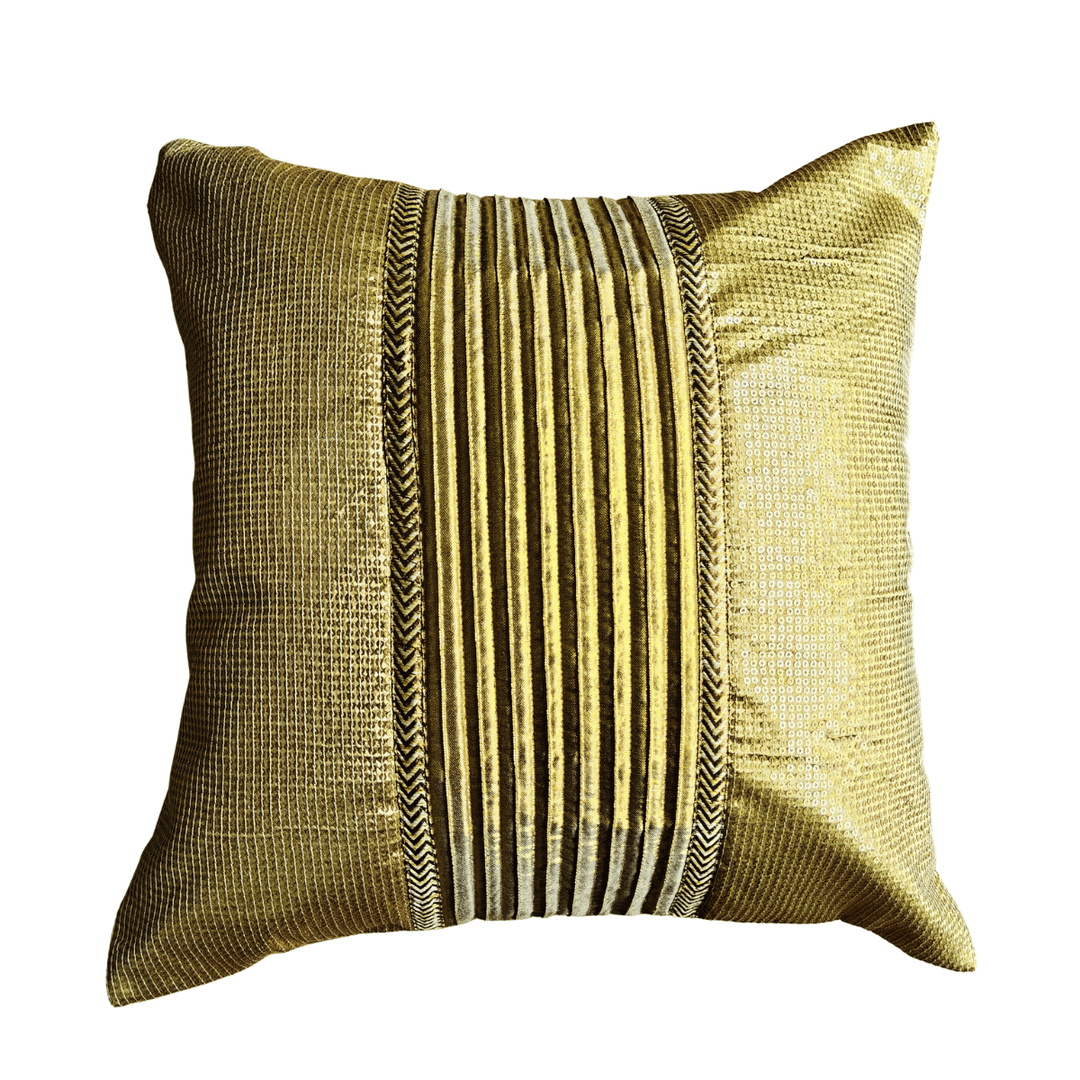 Suhana Gold Cushion Cover  | SHOBITAM
