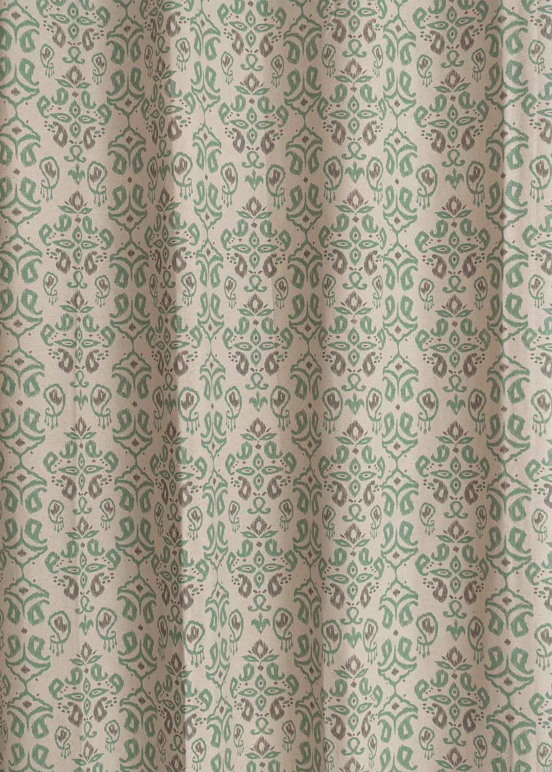Spice Route 100% cotton geometric curtain for bed room - Room darkening - Multicolor - Single Piece | SHOBITAM