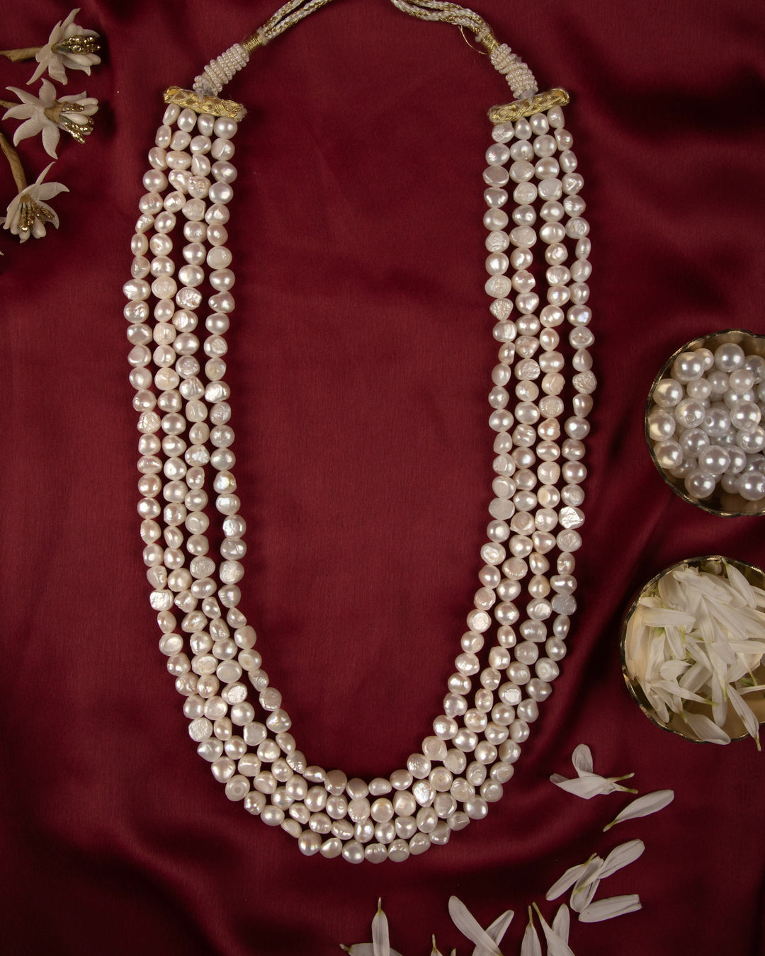Chandrika 4-Layer Pearl Mala | SHOBITAM