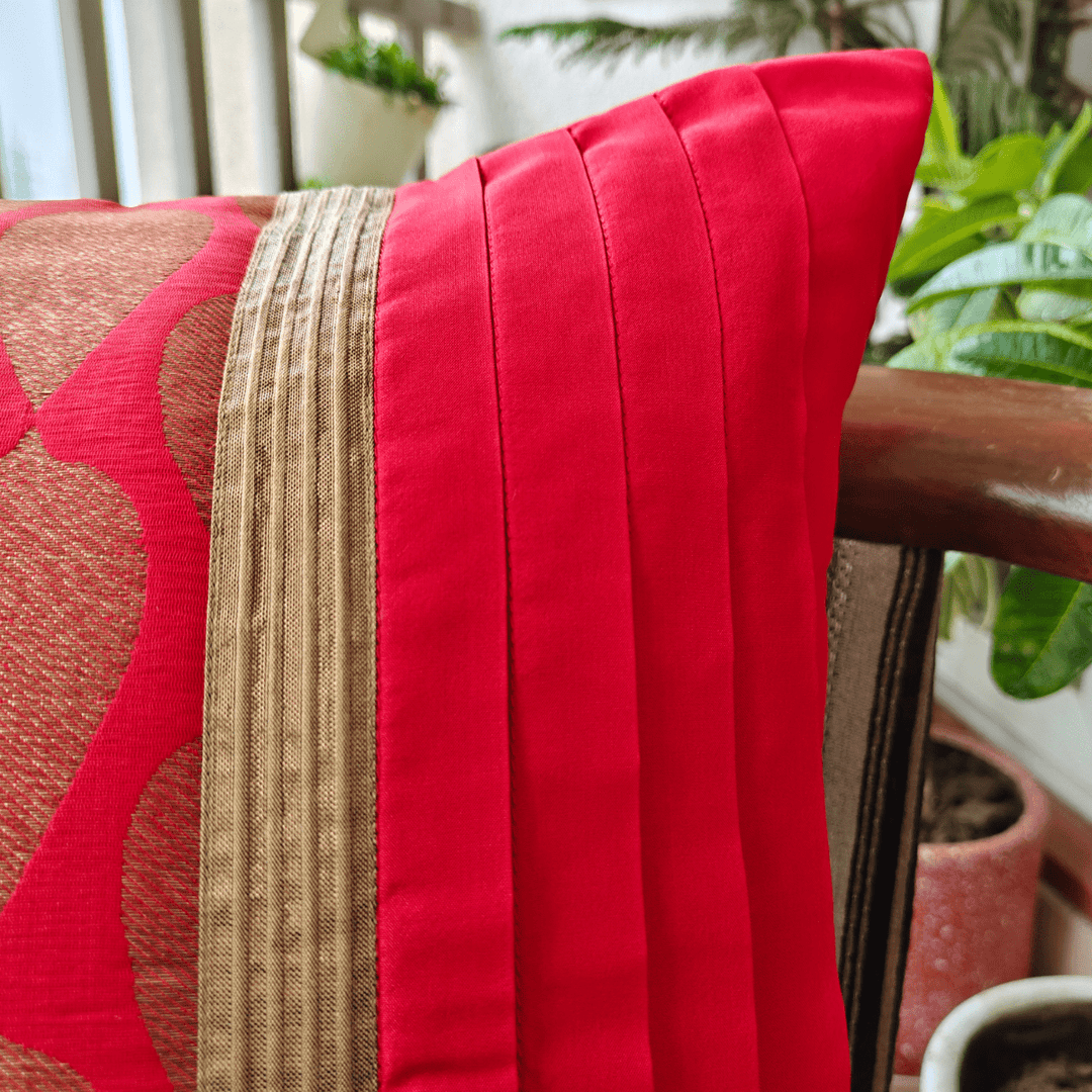 Laalima Red Cushion Cover  | SHOBITAM
