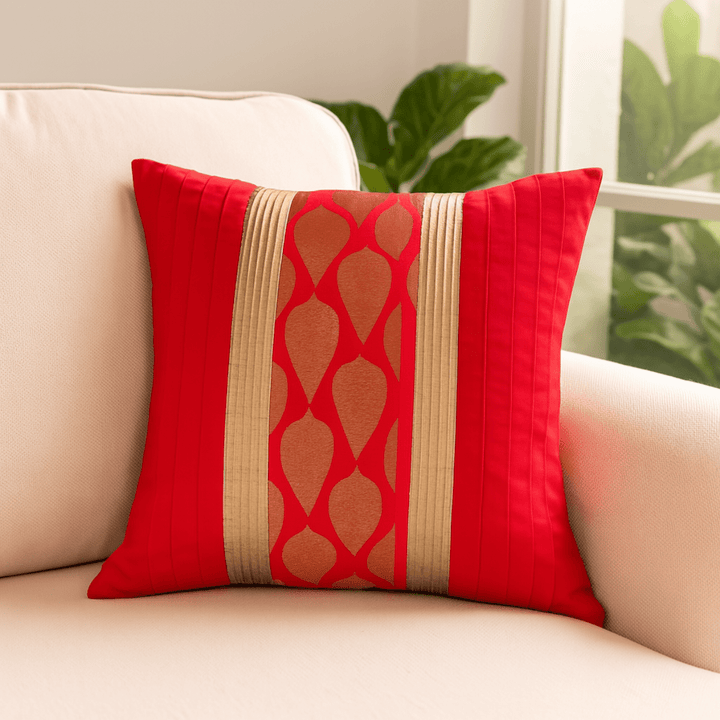 Laalima Red Cushion Cover  | SHOBITAM
