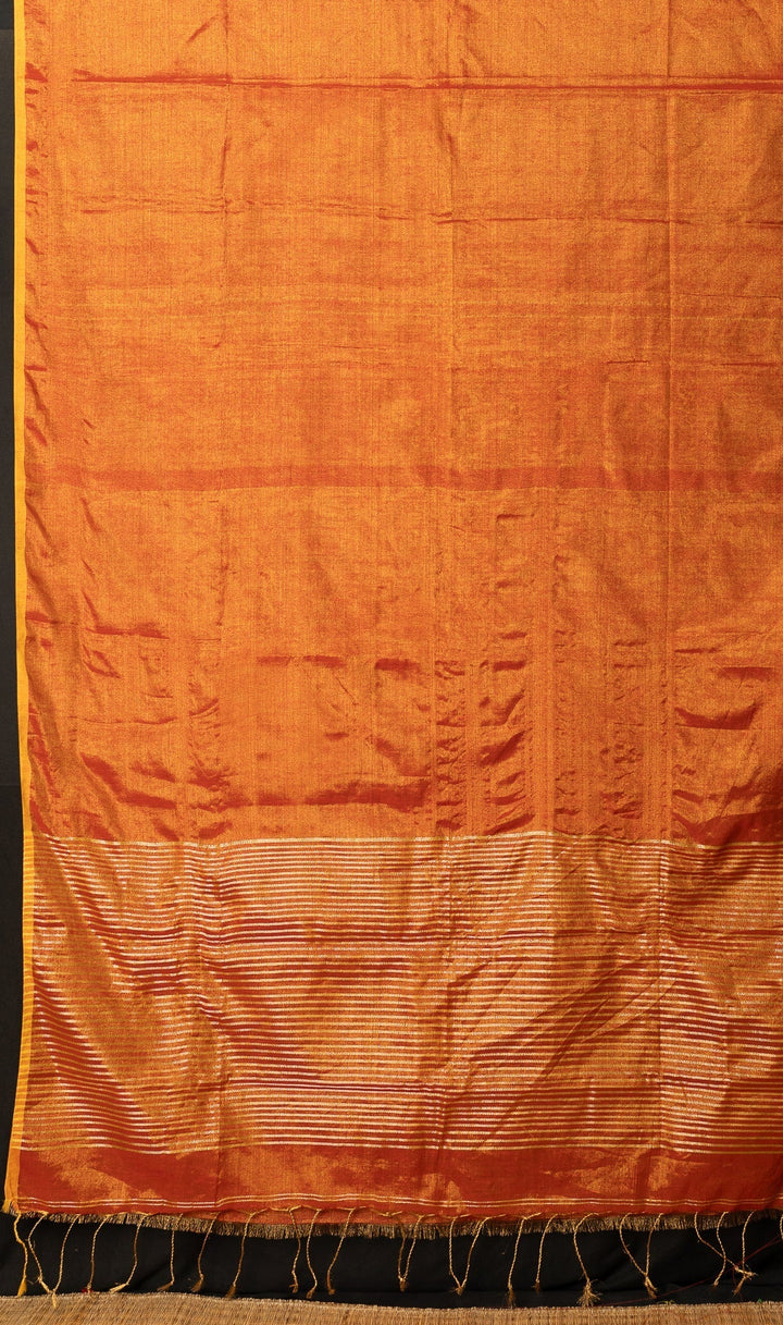 Sunrise Orange Tissue By Linen Saree Haseena | SHOBITAM