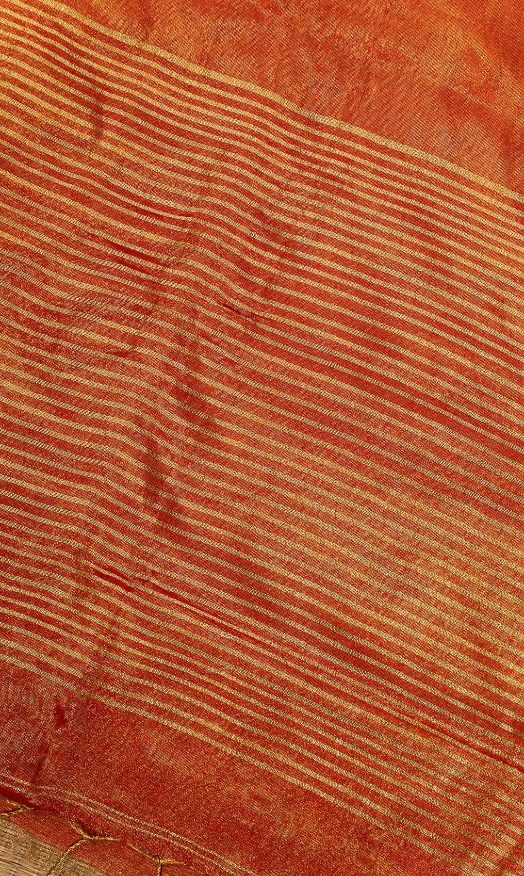 Sunrise Orange Tissue By Linen Saree Haseena | SHOBITAM