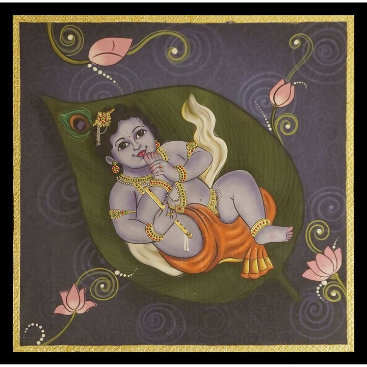 CANVAS PRINT ALILAI KRISHNA 25*25 | SHOBITAM