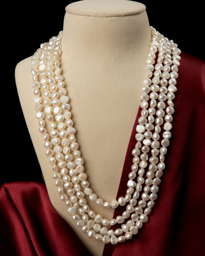 Chandrika 4-Layer Pearl Mala | SHOBITAM