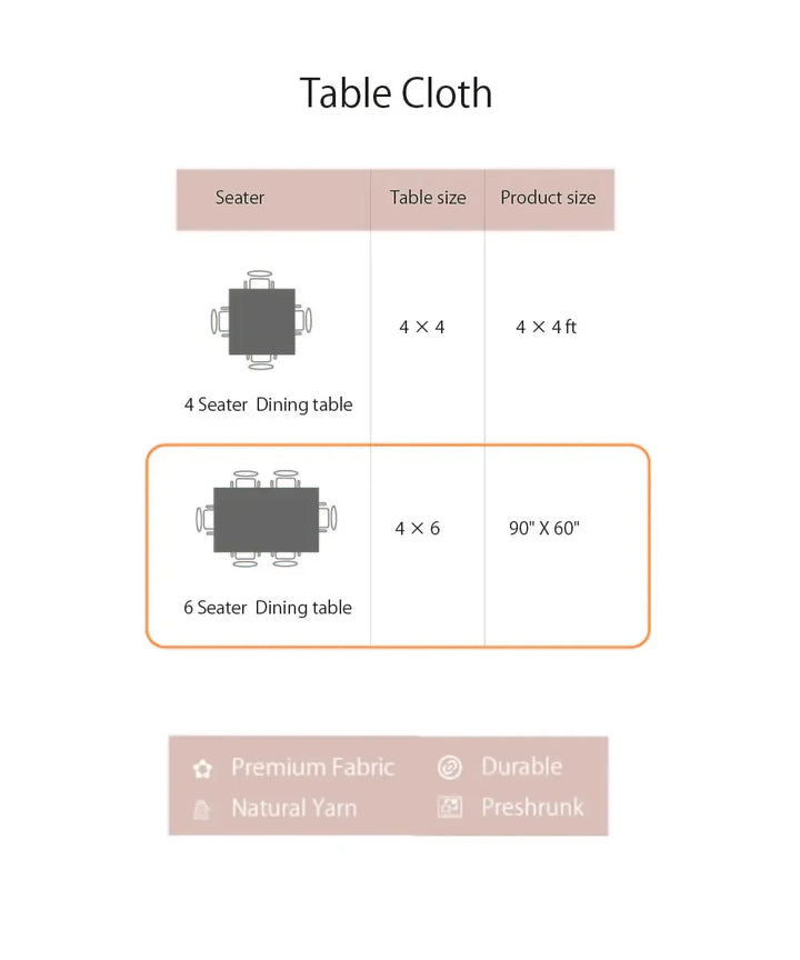 Brown Linen Gauze Solid Table Cloth with lace 60" x 90" | SHOBITAM