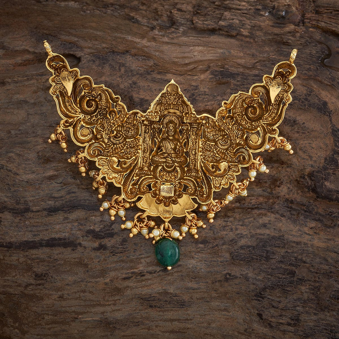 Pure 92.5 silver Lakshmi Design Temple Pendant
