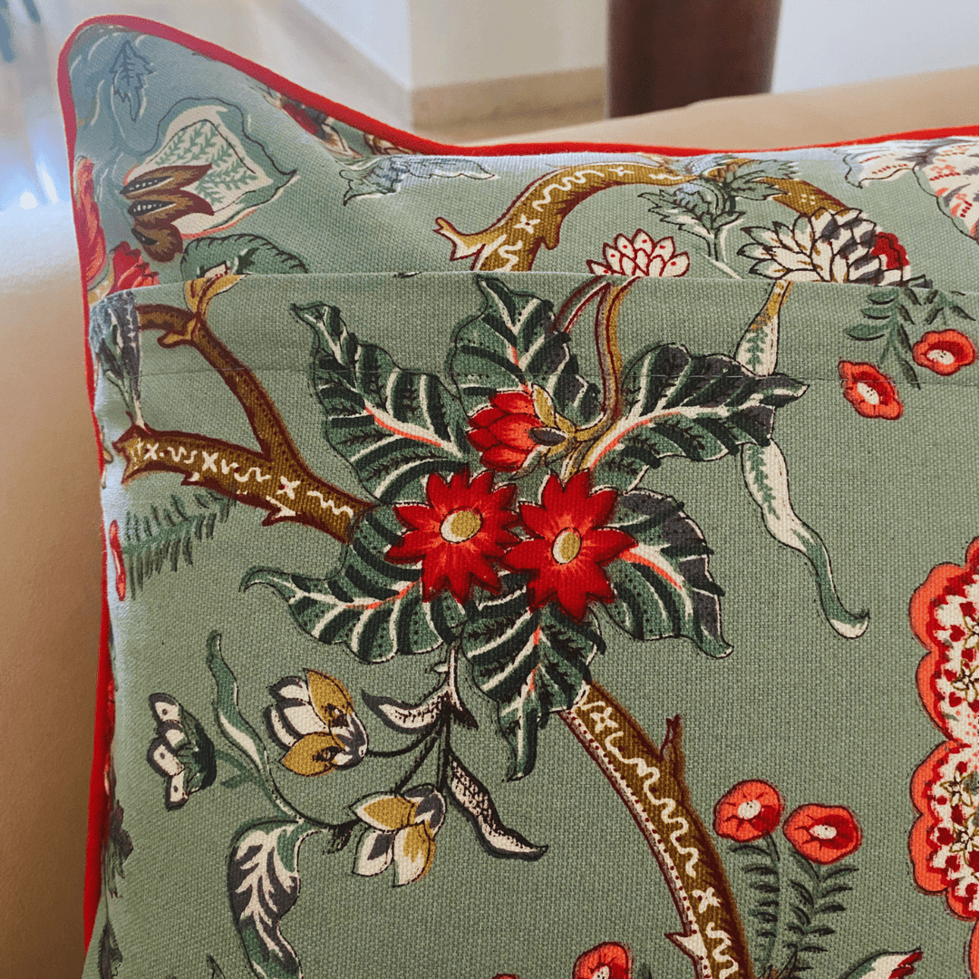 Mohak Printed Cushion Covers, 16" x 16", Pack of 5 | SHOBITAM