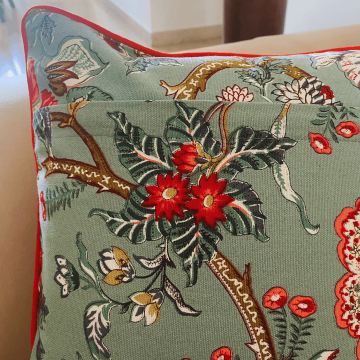 Mohak Printed Cushion Covers, 16" x 16", Pack of 5 | SHOBITAM