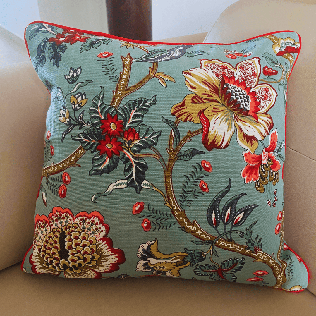 Mohak Printed Cushion Covers, 16" x 16", Pack of 5 | SHOBITAM