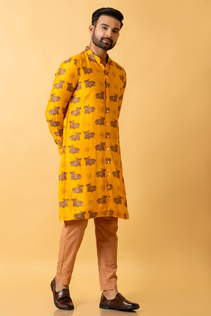 GAUHU KURTA + PANT SET | SHOBITAM