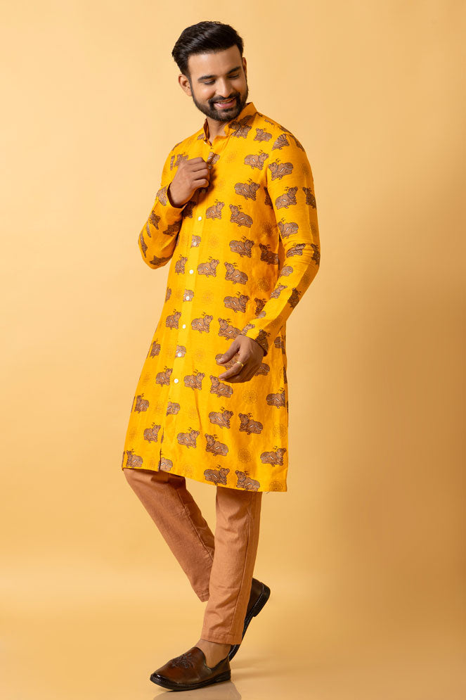 GAUHU KURTA + PANT SET | SHOBITAM