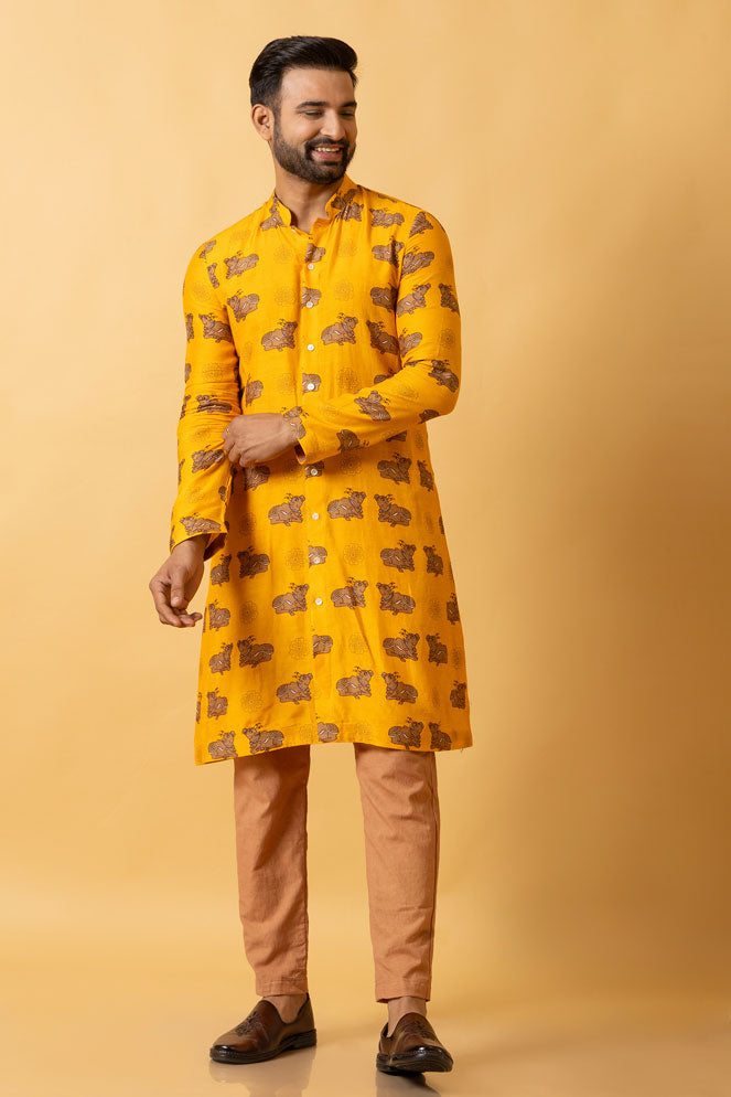GAUHU KURTA + PANT SET | SHOBITAM