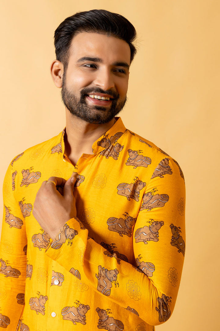 GAUHU KURTA + PANT SET | SHOBITAM