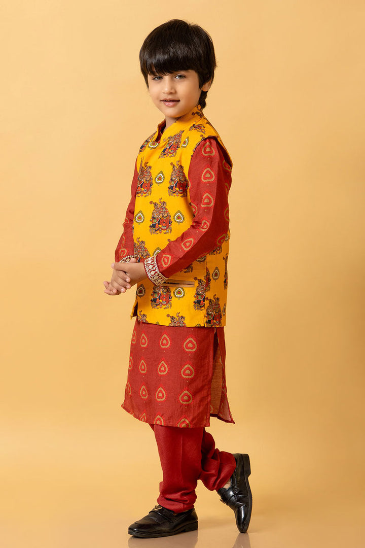 PANKH SET OF 3 ( kurta + churidar + jacket ) | SHOBITAM