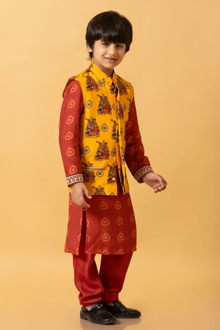 PANKH SET OF 3 ( kurta + churidar + jacket ) | SHOBITAM