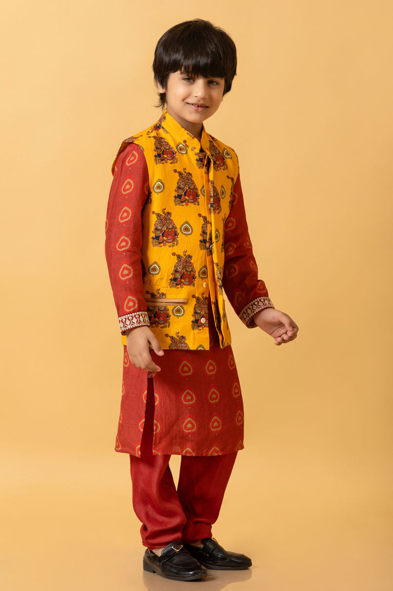 PANKH KURTA + CHURIDAR SET | SHOBITAM