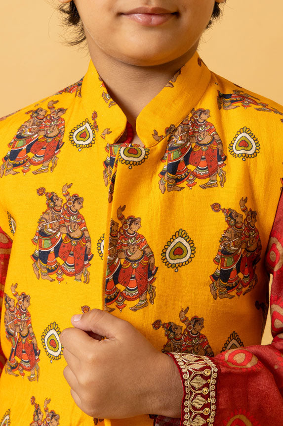 PANKH SET OF 3 ( kurta + churidar + jacket ) | SHOBITAM