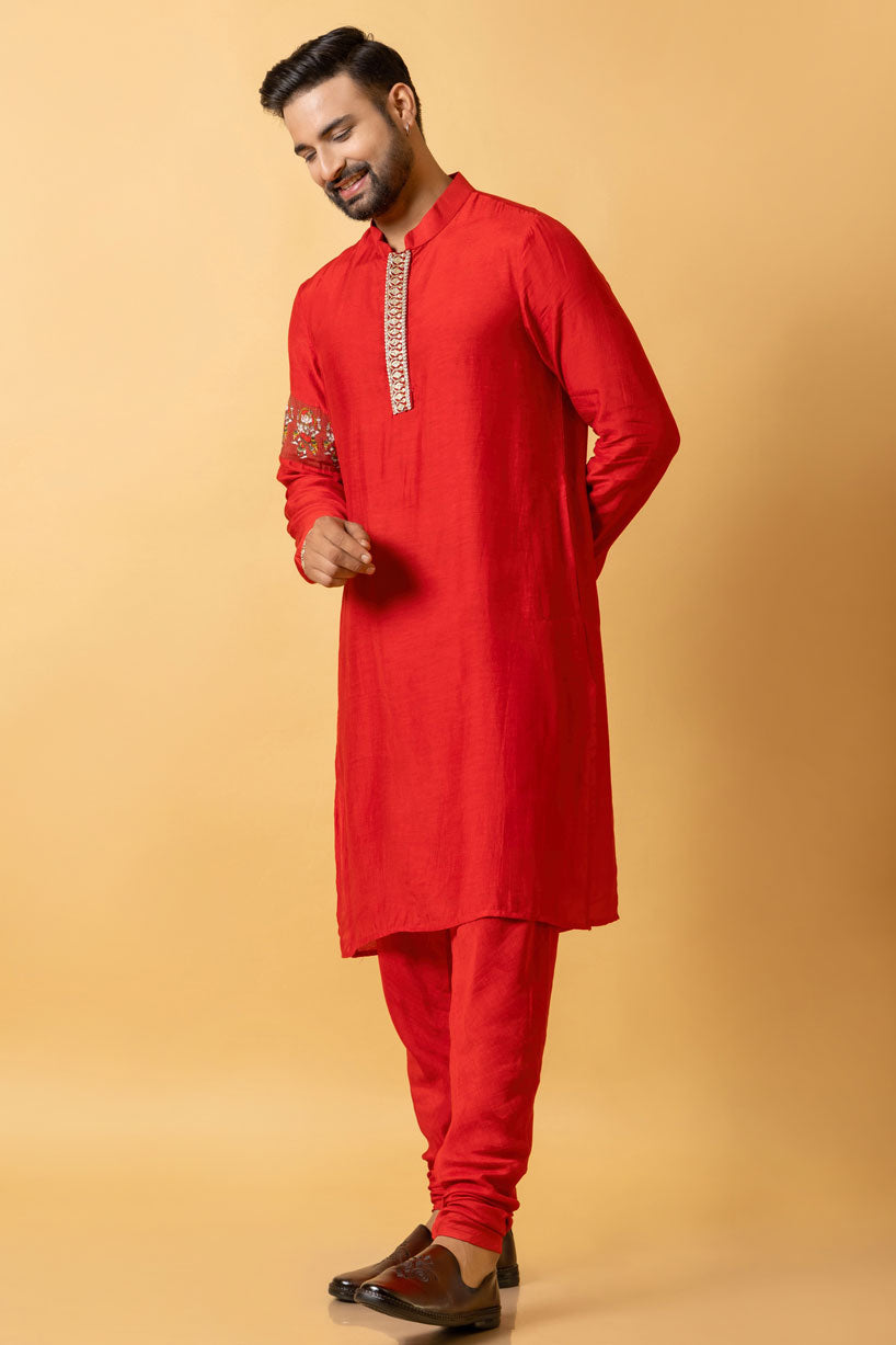 KUMKUM KURTA CHURIDAR SET (set of 2) | SHOBITAM