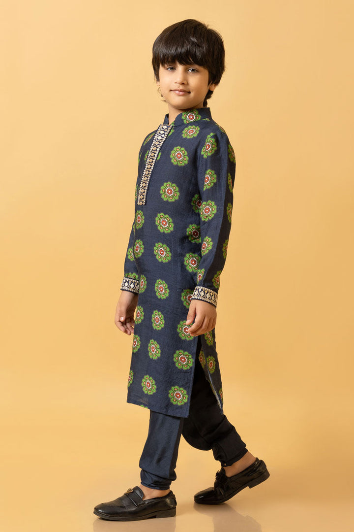 NEEL KURTA + CHURIDAR SET | SHOBITAM