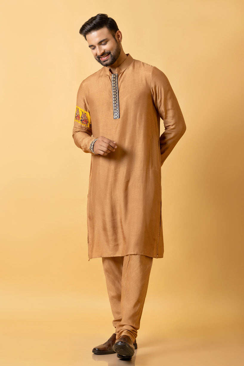 GEHOON KURTA + CHURIDAR SET (set of 2) | SHOBITAM