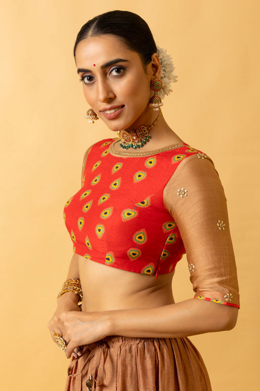 RAS LILA KRISHNA-RADHA LEHENGA ( SET OF 3) | SHOBITAM