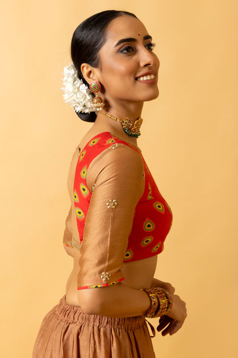RAS LILA KRISHNA-RADHA LEHENGA ( SET OF 3) | SHOBITAM