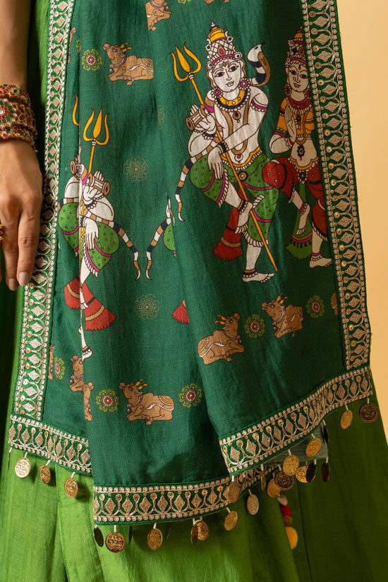 LASYA SHIV-PARVATI LEHENGA ( SET OF 3) | SHOBITAM