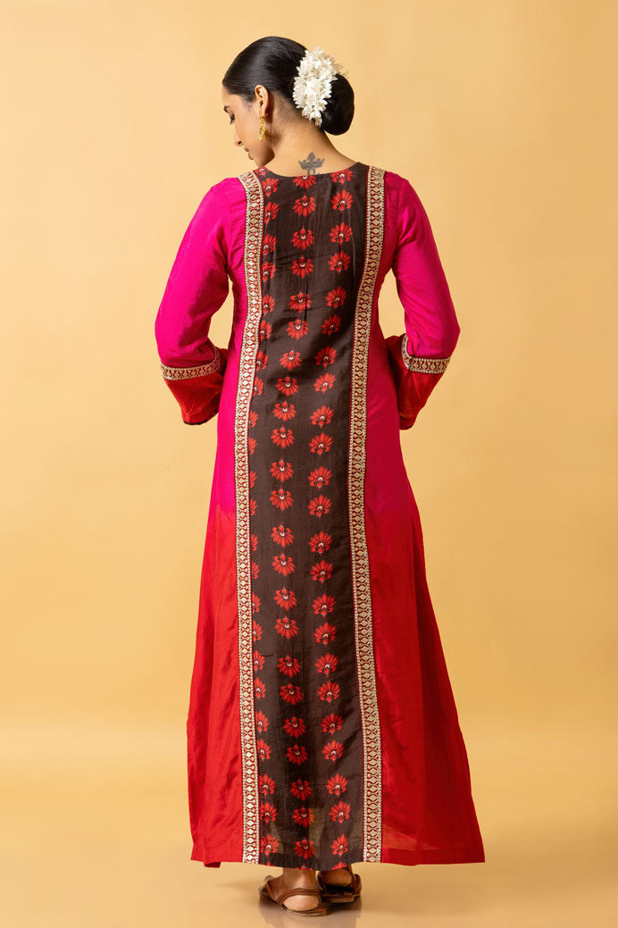 GULAL SHADED KAFTAN DRESS | SHOBITAM