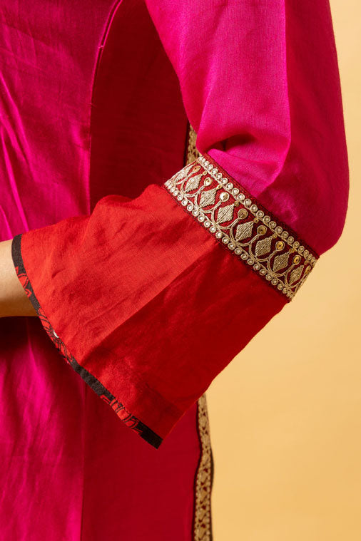 GULAL SHADED KAFTAN DRESS | SHOBITAM