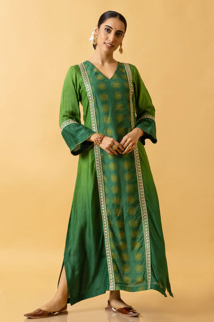 HIRAVA SHADED KAFTAN DRESS | SHOBITAM