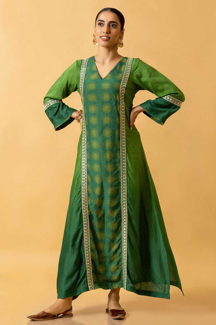 HIRAVA SHADED KAFTAN DRESS | SHOBITAM