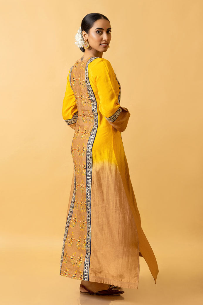 HALDI SHADED KAFTAN DRESS | SHOBITAM
