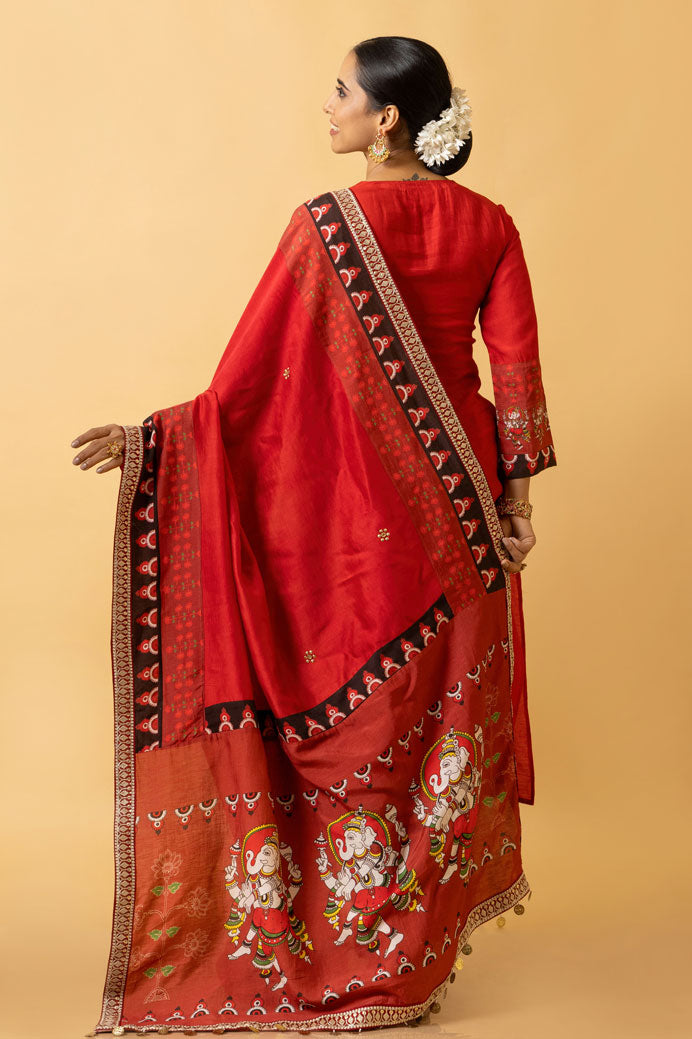 NATYA SET OF 3 (top + bottom + dupatta)  | SHOBITAM