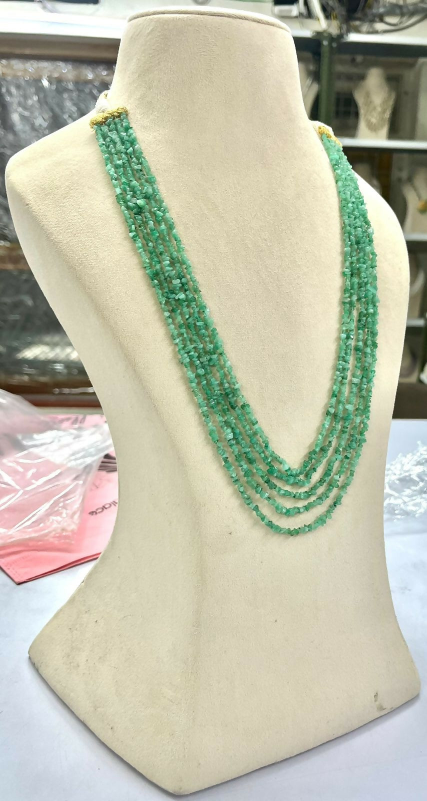 The Emerald Cascade- Natural Emerald | SHOBITAM