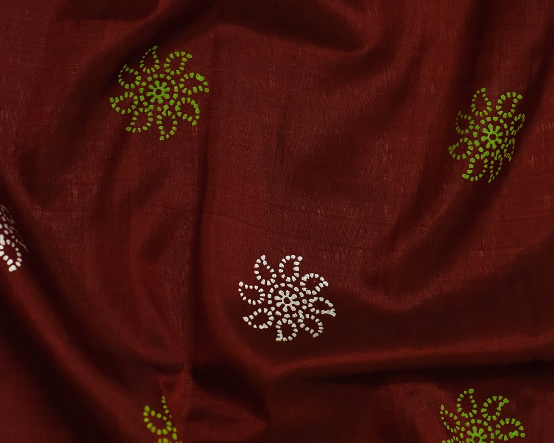 Uppada Silk Garnet Red Silver-zari Jugalbandhi Garnet Garden Saree | SHOBITAM