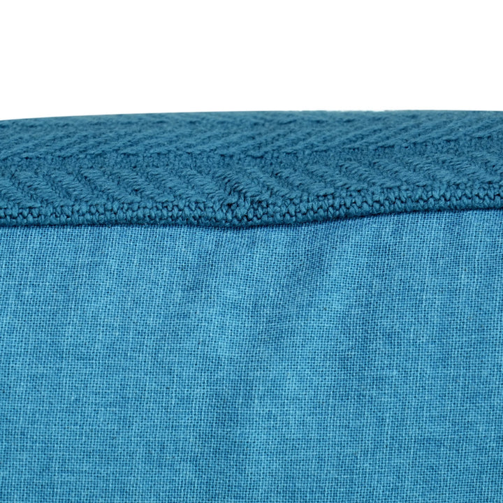 Nilambari Cushion Covers Crystal Teal, 16" x 16", Pack of 2-SHOBITAM