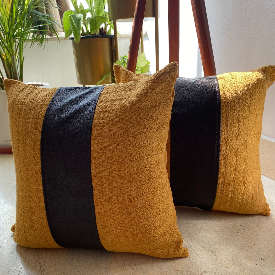 Horizon Gaze Cushion Covers Dandelion, 16" x 16", Pack of 2-SHOBITAM