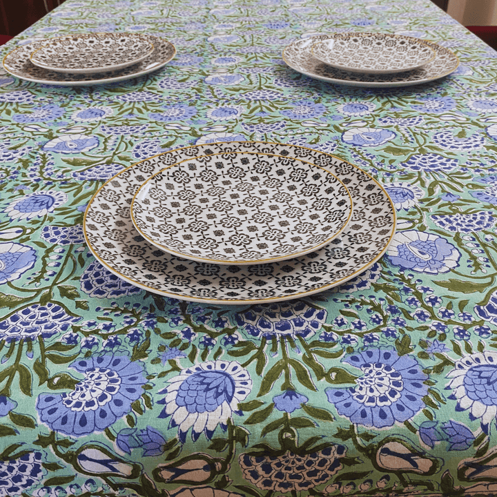 Picaddily 6 Seater Dining Table Cover, 100% Cotton, 60" x 90"  | SHOBITAM