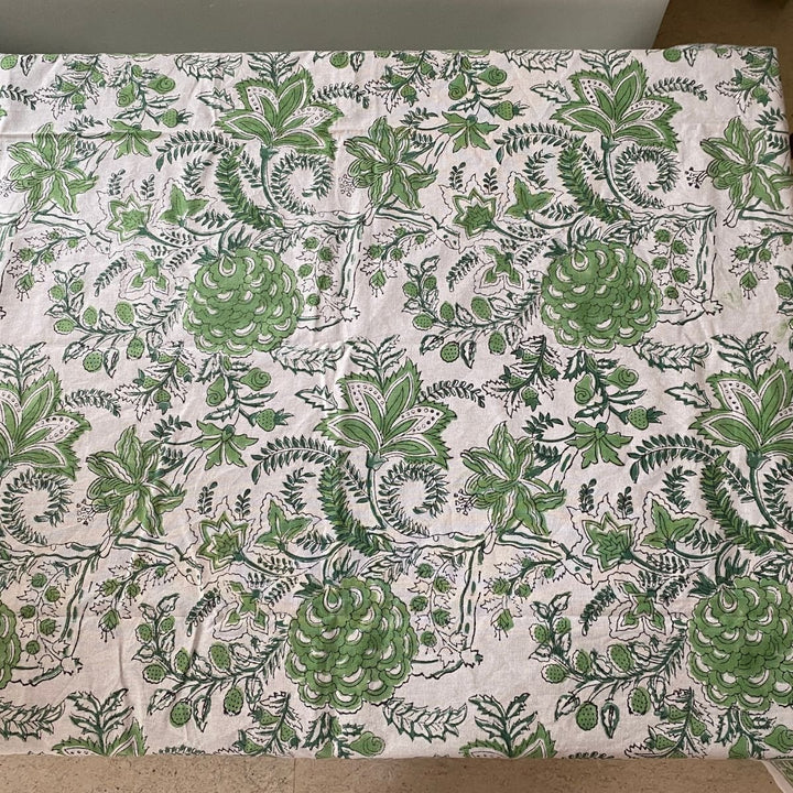 Vamika 6 Seater Dining Table Cover, 100% Cotton, 60" x 90" | SHOBITAM