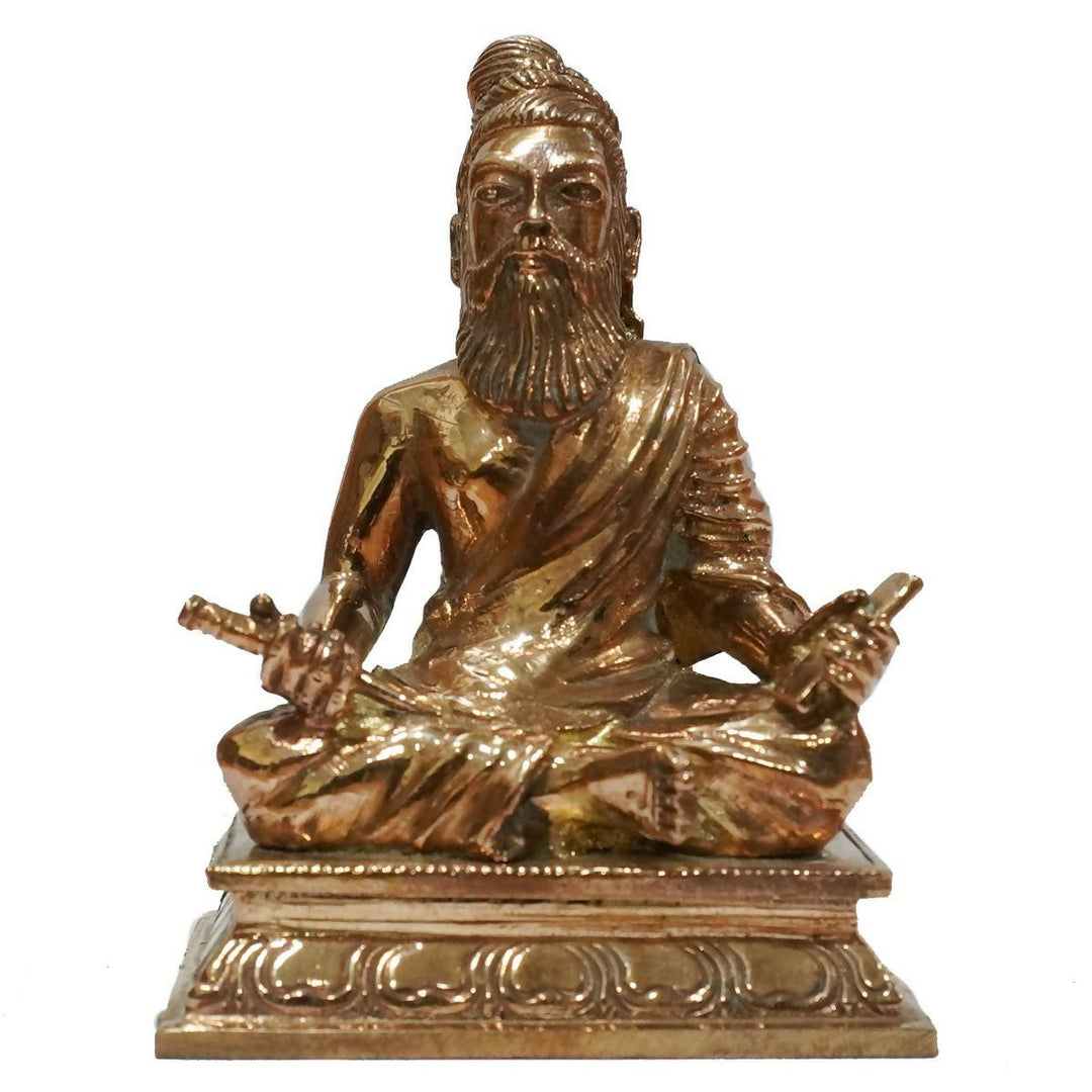 THIRUVALLUVAR PANCHALOHA STATUE -4*2.5*1.75 | SHOBITAM